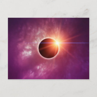 Carte Postale Éclipse solaire