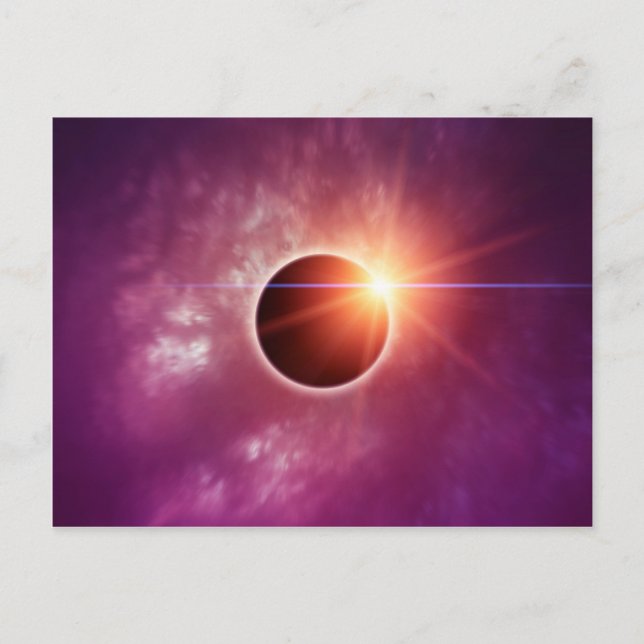 Carte Postale Éclipse solaire (Devant)