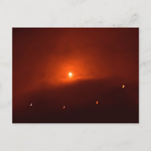 Carte Postale Éclipse solaire.