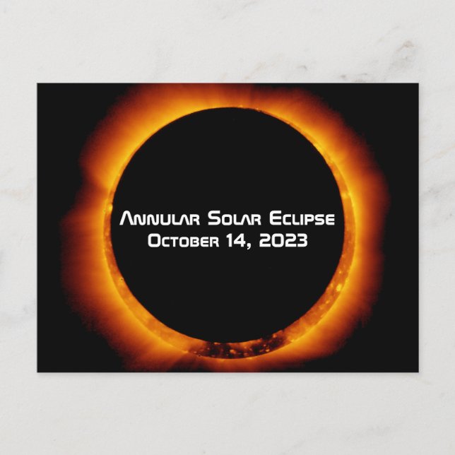 Carte Postale Éclipse solaire annuelle 2023 (Devant)