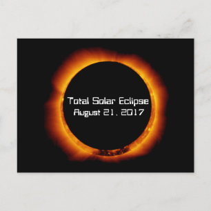 Carte Postale Éclipse solaire totale 2017