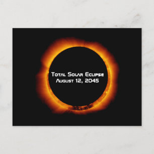 Carte Postale Éclipse solaire totale 2045