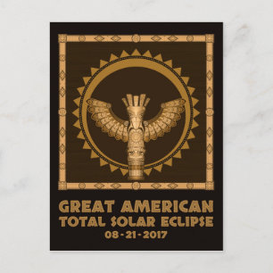 Carte Postale Éclipse solaire totale des États-Unis - 2017