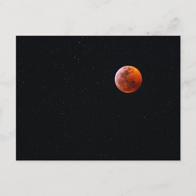 Carte Postale Éclipse totale de Lune de sang | Big Island Hawaï (Devant)