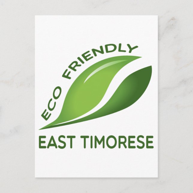 Carte Postale Eco Friendly Est Timorais. (Devant)