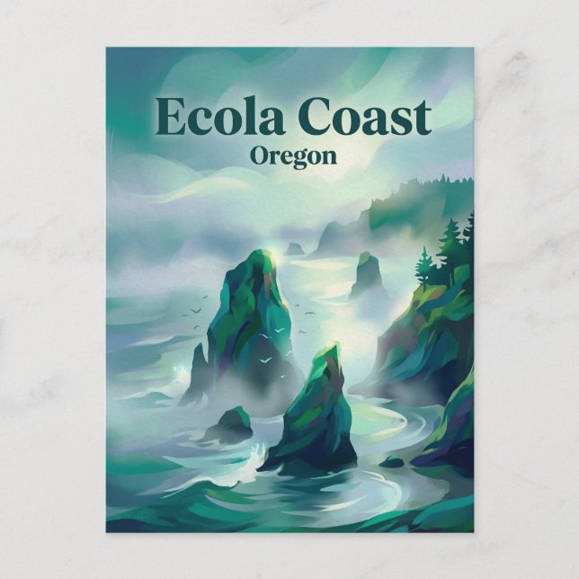 Carte Postale Ecola State Park Oregon (Devant)