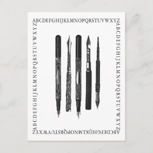 Carte Postale École Alphabet