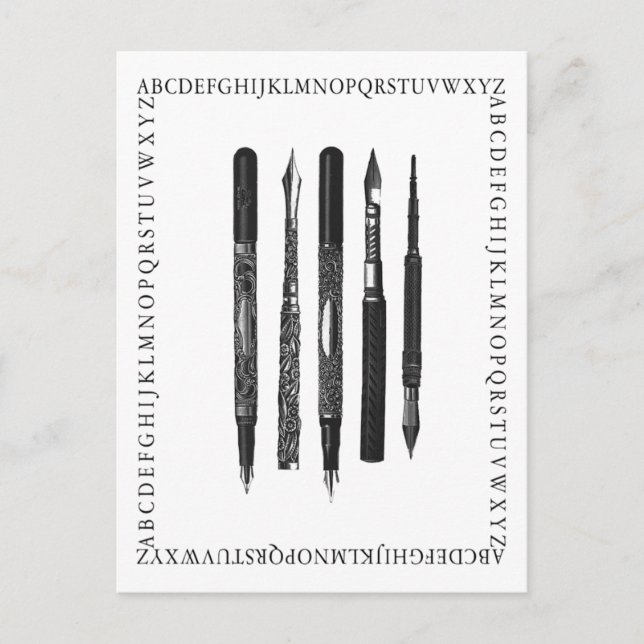 Carte Postale École Alphabet (Devant)