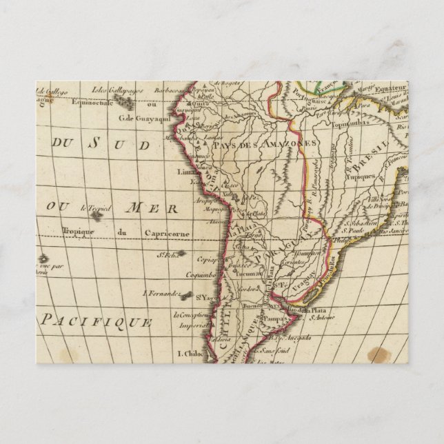 Carte Postale École d'Amérique du Sud (Devant)