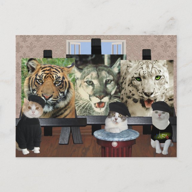 Carte Postale École d'art Kitty (Devant)