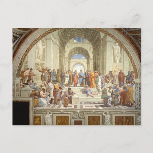 Carte Postale École d'Athènes (Devant)