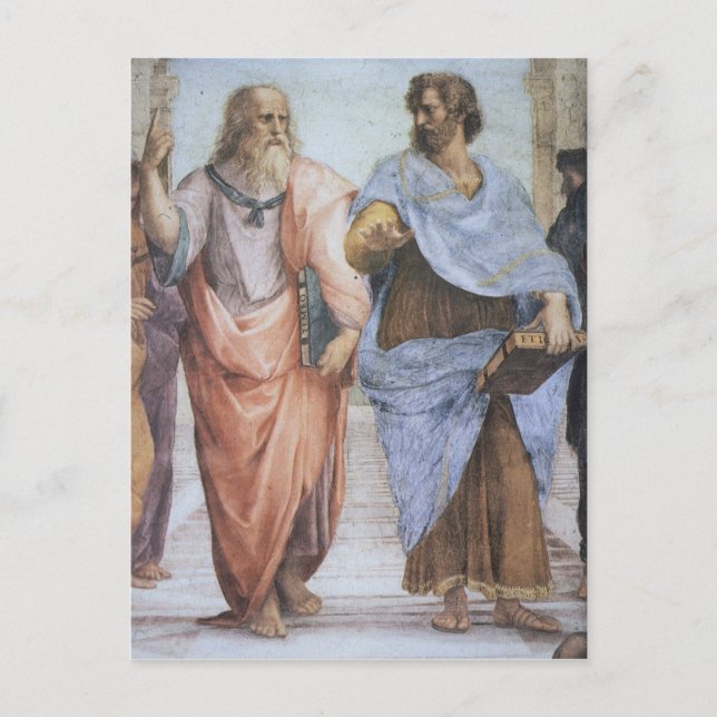 Carte Postale École d'Athènes (détail - Platon & Aristote) (Devant)