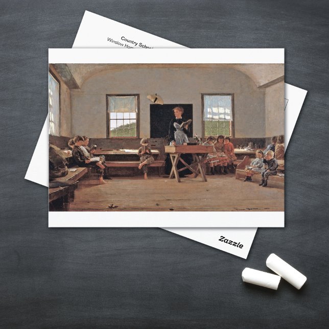 Carte Postale École de campagne Winslow Homer (Créateur téléchargé)