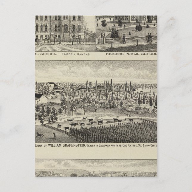 Carte Postale École normale de l'État du Kansas (Devant)
