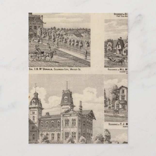 Carte Postale École publique de Valparaiso City (Devant)