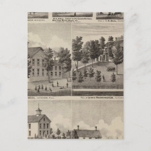 Carte Postale École, Séminaire, Résidences, Minnesota