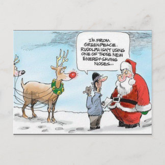 Carte Postale Économie d'énergie Rudolph