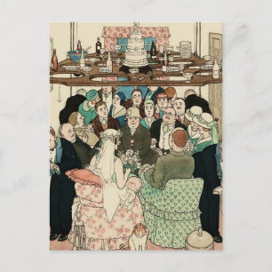 Carte Postale « Économie d'espace » par W Heath Robinson