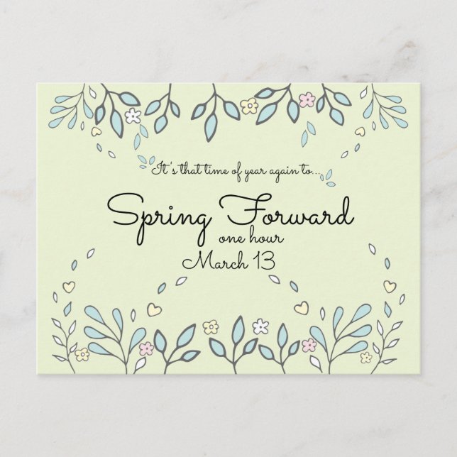 Carte Postale Économies d'été Rappel des affaires (Devant)