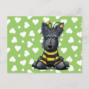 Carte Postale Ecosse Chien Bee