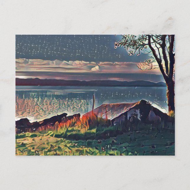 Carte Postale Ecosse L'île a avalé la maison (Devant)