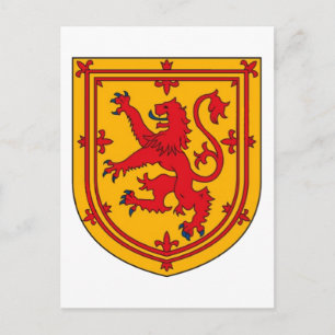 Carte Postale Écosse Lion Rampant Bouclier