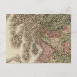 Carte Postale Ecosse, partie nord