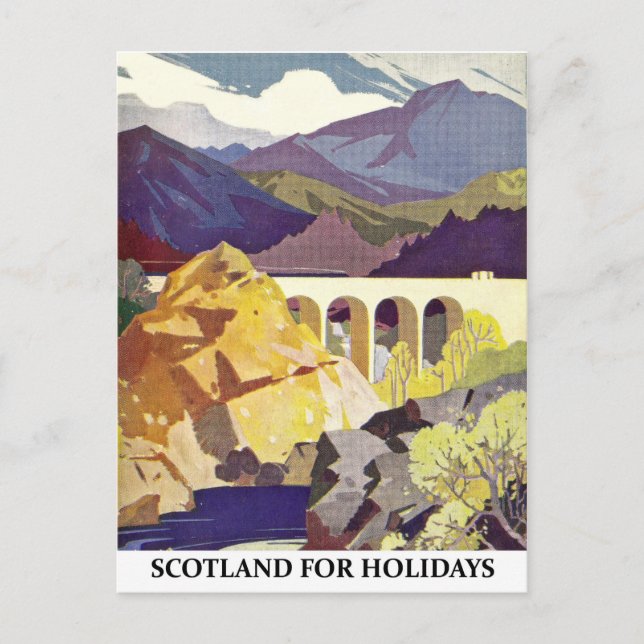 Carte Postale Ecosse pour les vacances (Devant)