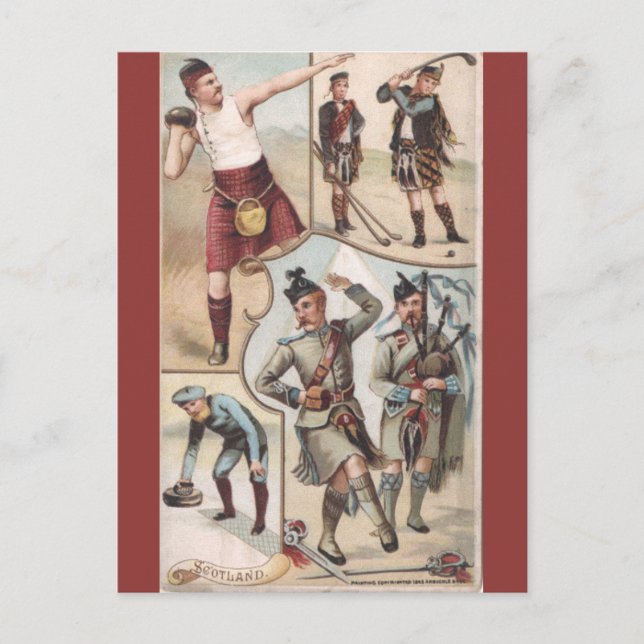 Carte Postale Écosse vintage (Devant)