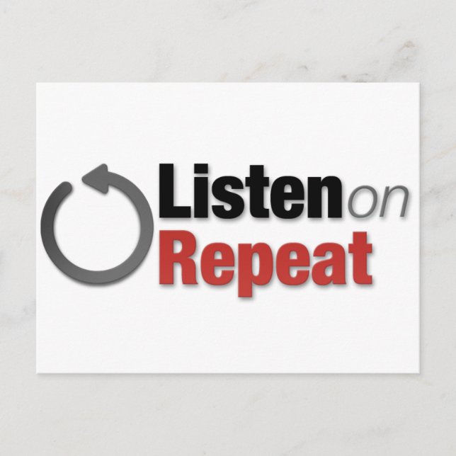Carte Postale Écouter à répétition (Devant)