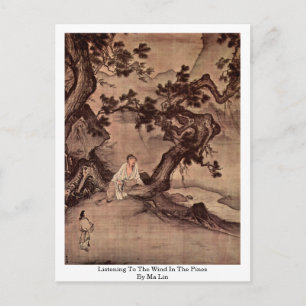 Carte Postale Écouter Le Vent Dans Les Pins Par Ma Lin