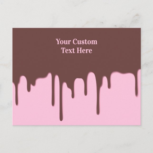 Carte Postale Écran de chocolat personnalisé (Devant)