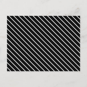 Carte Postale Écrans diagonaux - noir et blanc