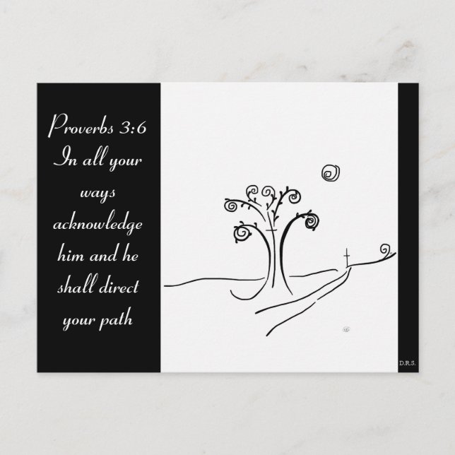 Carte Postale Écriture avec image de conception originale (Devant)