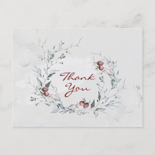 Carte Postale Écriture inspirante Philippiens 1:3 Merci