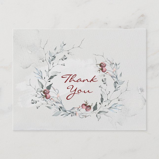 Carte Postale Écriture inspirante Philippiens 1:3 Merci (Devant)