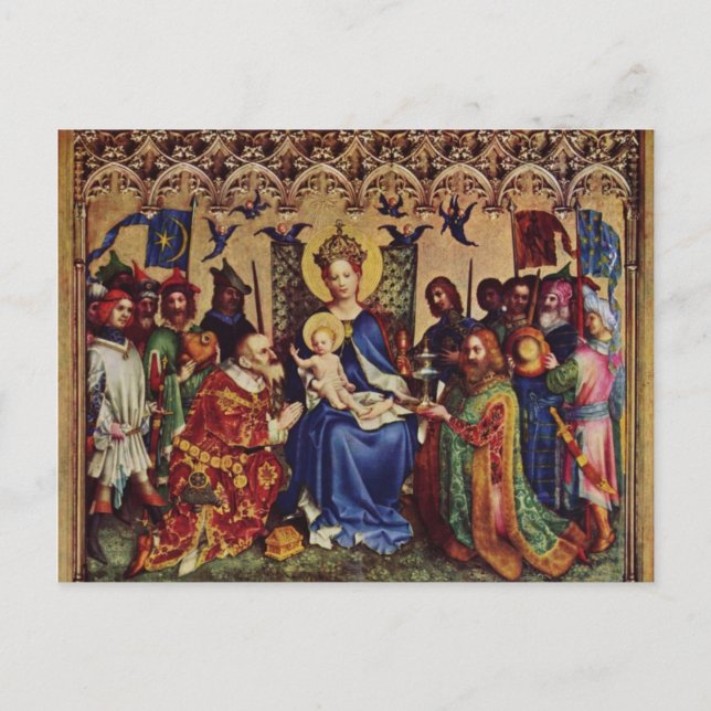 Carte postale (Écriture) : Mt 2:11 Pèlerinage inté (Devant)