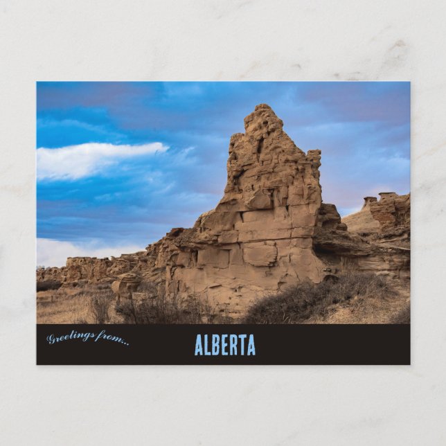 Carte Postale Écriture sur Stone Provincial Park Alberta (Devant)