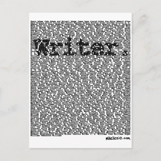 Carte Postale "Écrivain." (Devant)