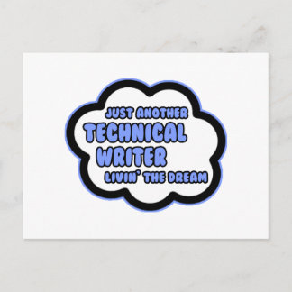 Carte Postale Écrivain technique .. Vivre le rêve
