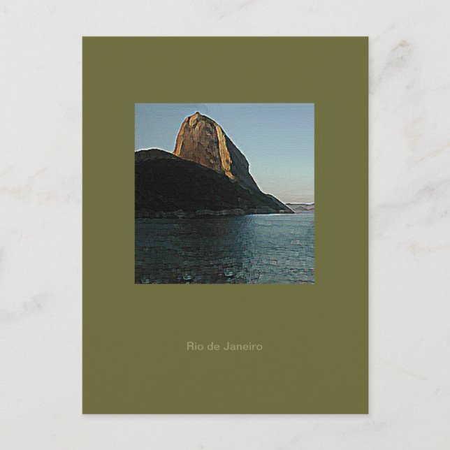 Carte Postale Écrivez à propos de Rio le SugarLoaf Mountain (Devant)