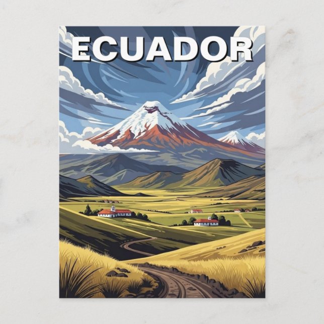 Carte Postale Ecuador Avenue of the Volcanoes travel (Devant)