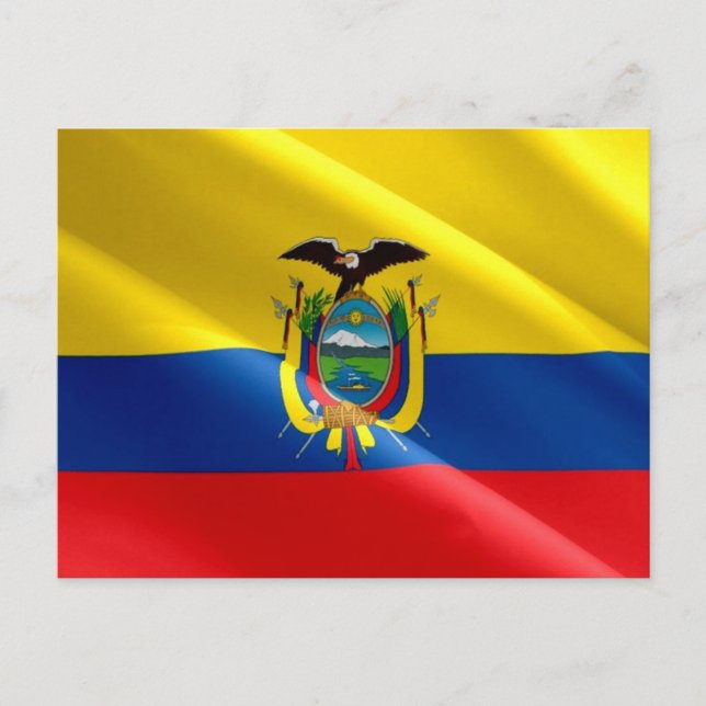 Carte Postale Ecuador - Ecuadorian flag - (Devant)
