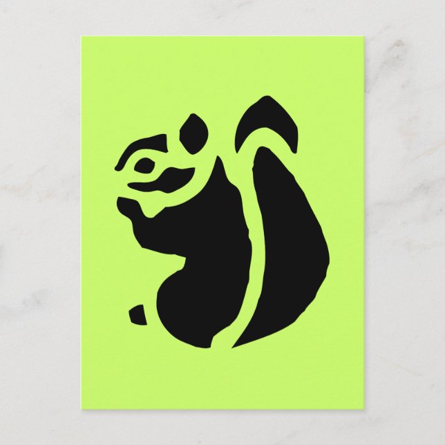 Carte Postale Écureuil (Devant)