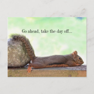 Carte Postale Écureuil de Lazy