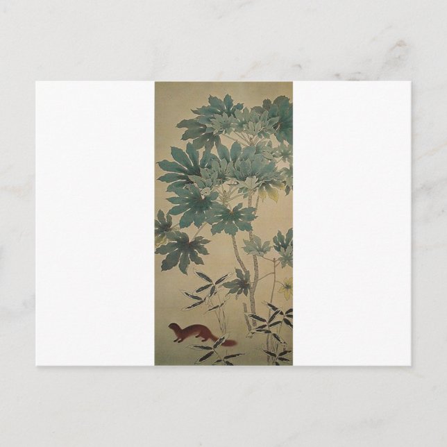 Carte Postale Écureuil par Hishida Shunso (Devant)