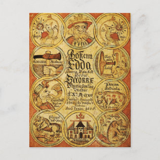 Carte Postale Edda Norse Mythologie