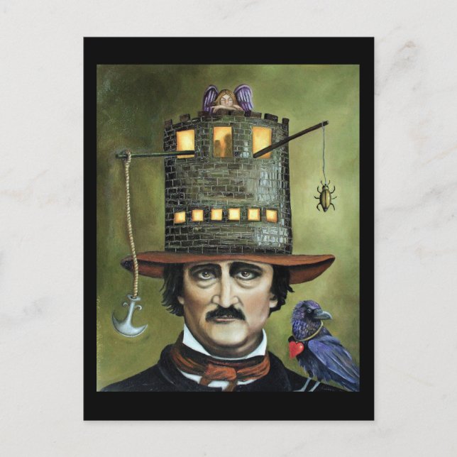 Carte Postale Edgar Allan Poe (Devant)