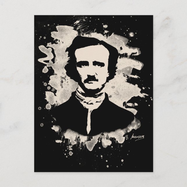 Carte Postale Edgar Allan Poe (Devant)