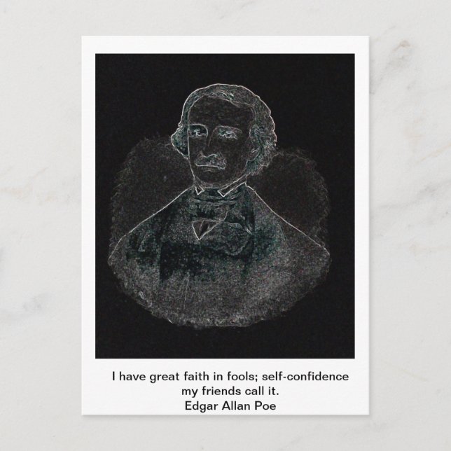 Carte Postale Edgar Allan Poe (Devant)